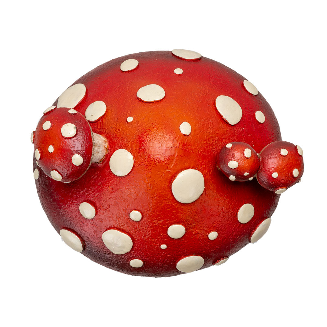 Toadstool Mushroom House w/ LED – Whimsical Fairy Garden Light