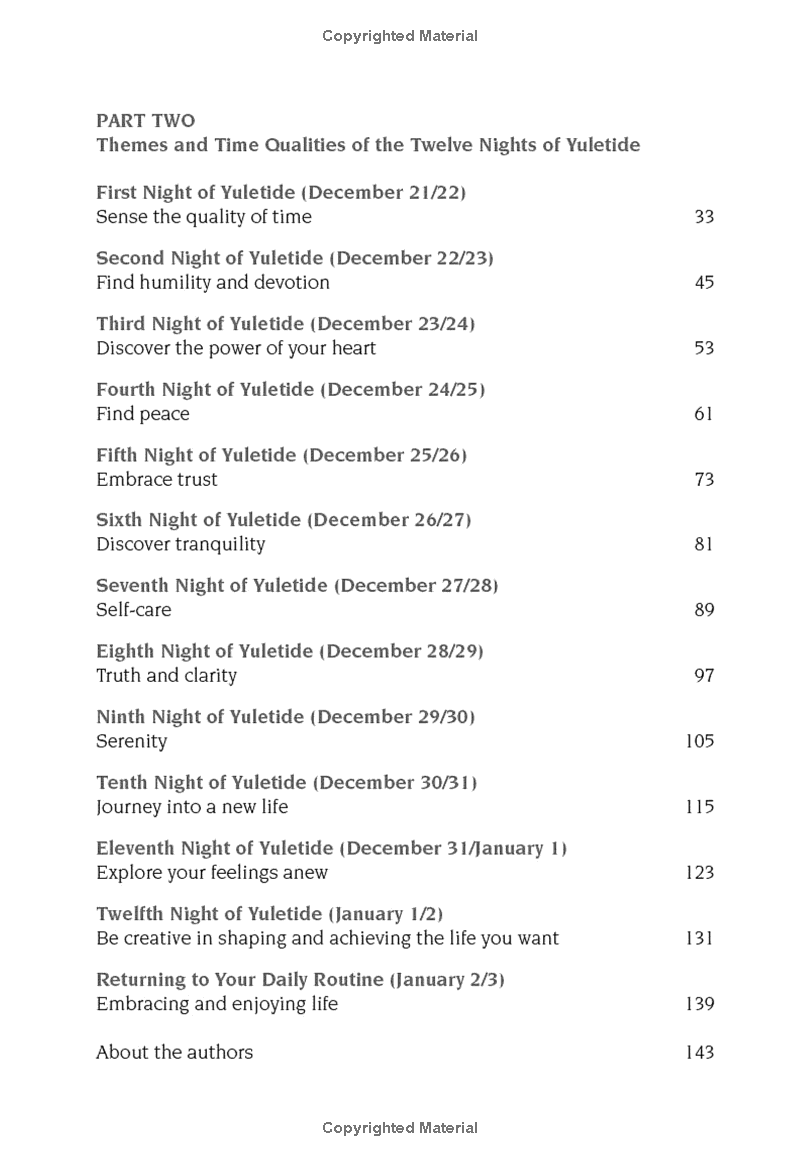 Inner Practices for the Twelve Nights of Yuletide