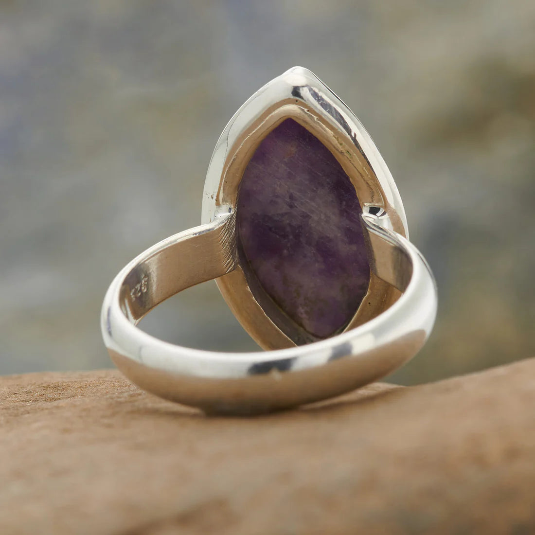 Lepidolite Ring in Sterling Silver
