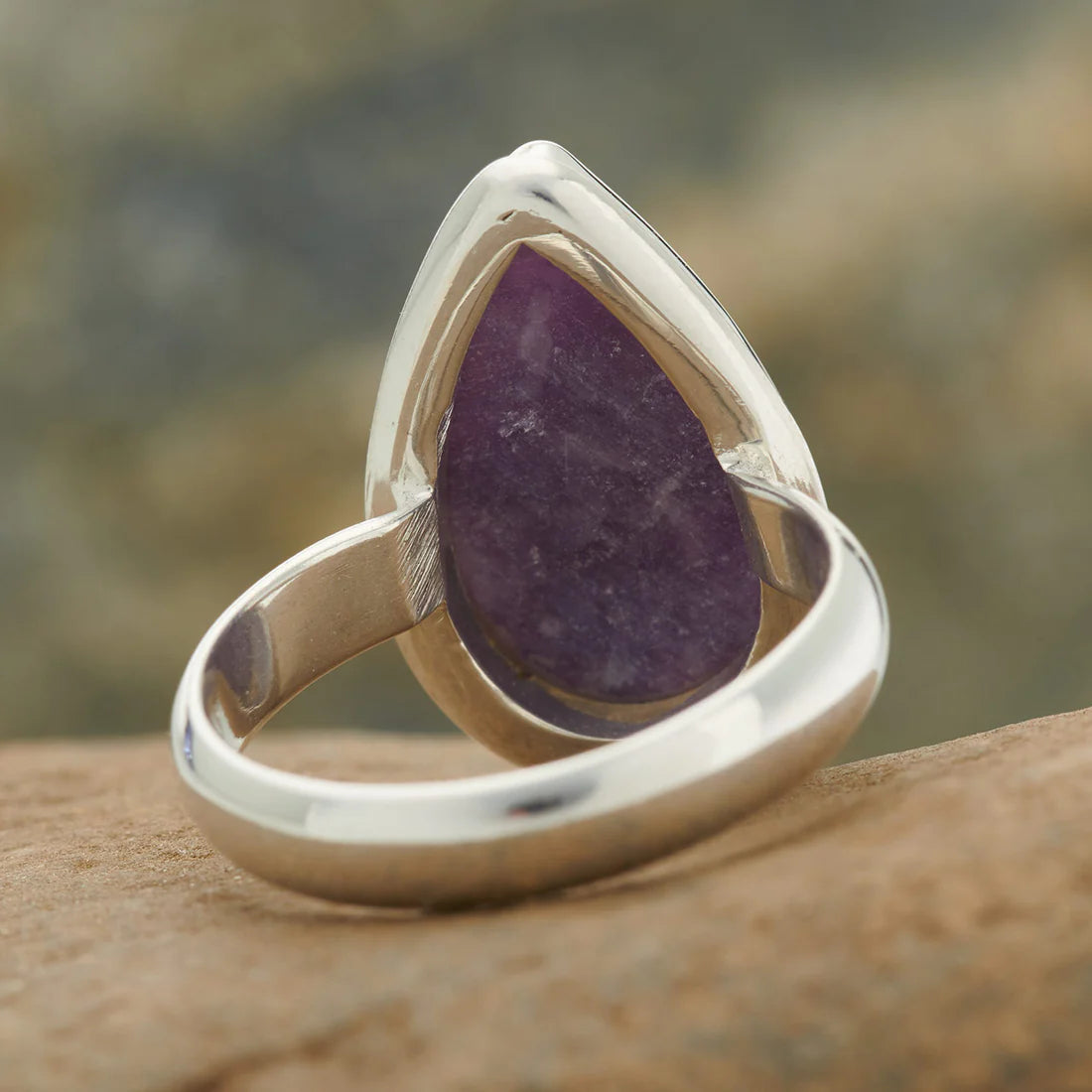 Lepidolite Ring in Sterling Silver