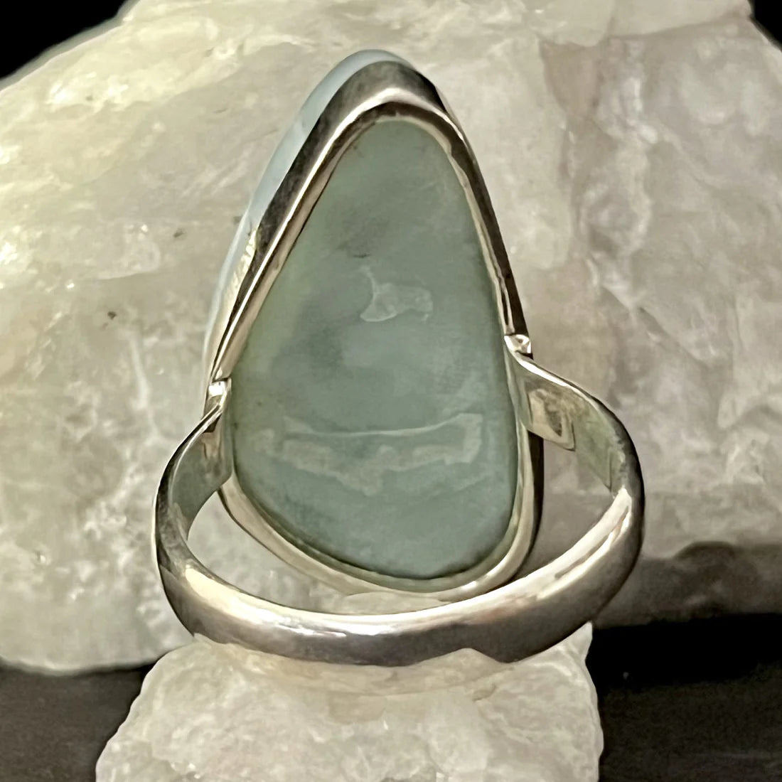 Larimar Ring in Sterling Silver