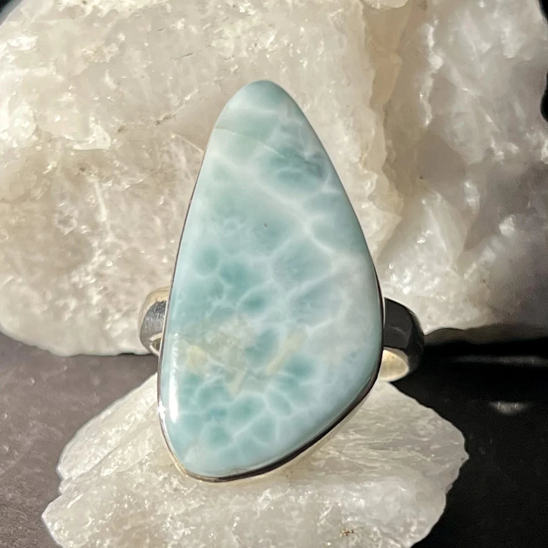 Larimar Ring in Sterling Silver