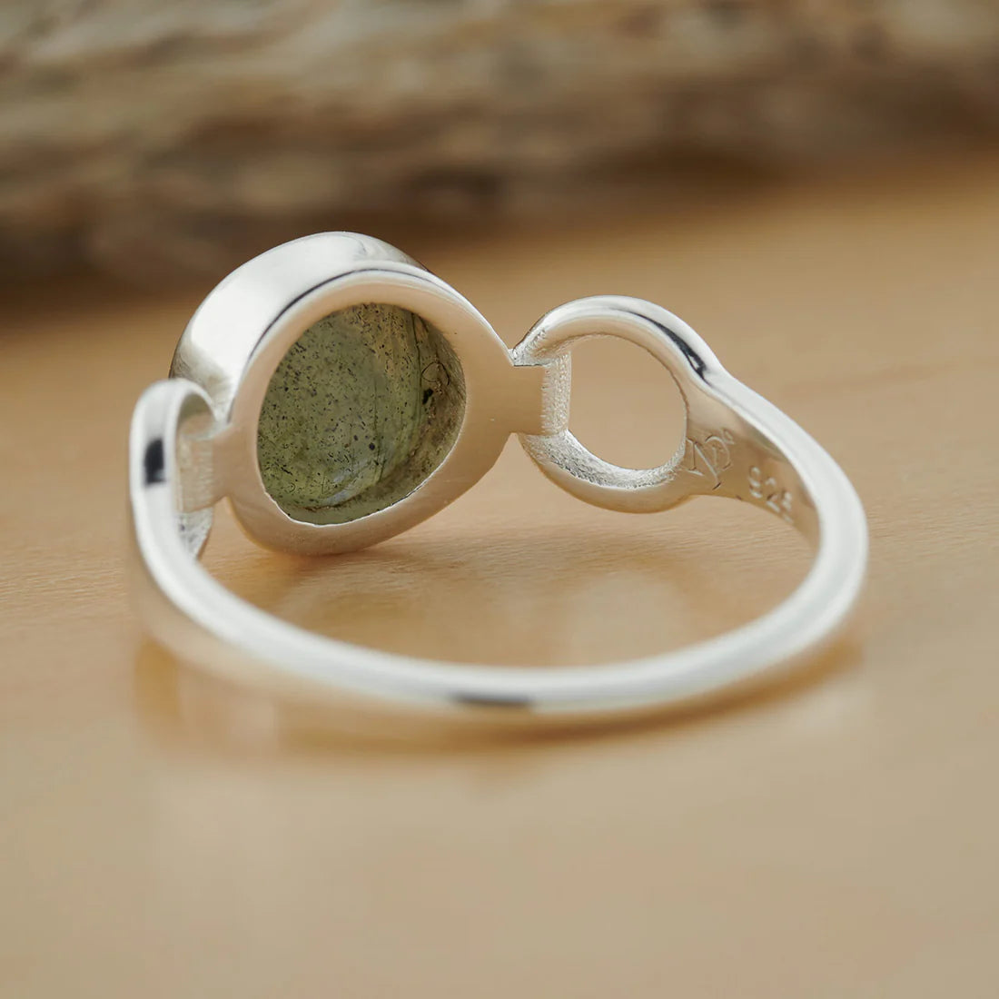 Labradorite Sterling Silver Trinity Ring