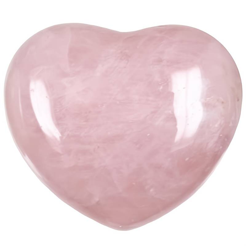 Rose Quartz Polished Gemstone Heart - 2" - 3"