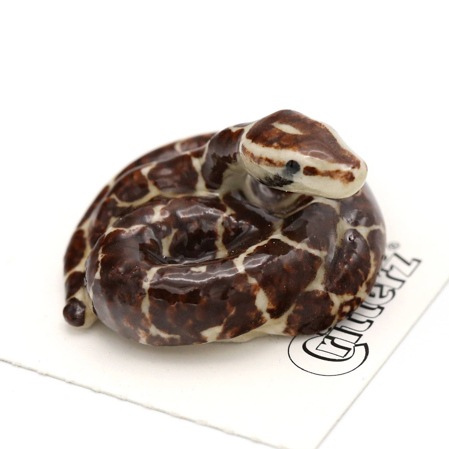 India Burmese Python Porcelain Miniature