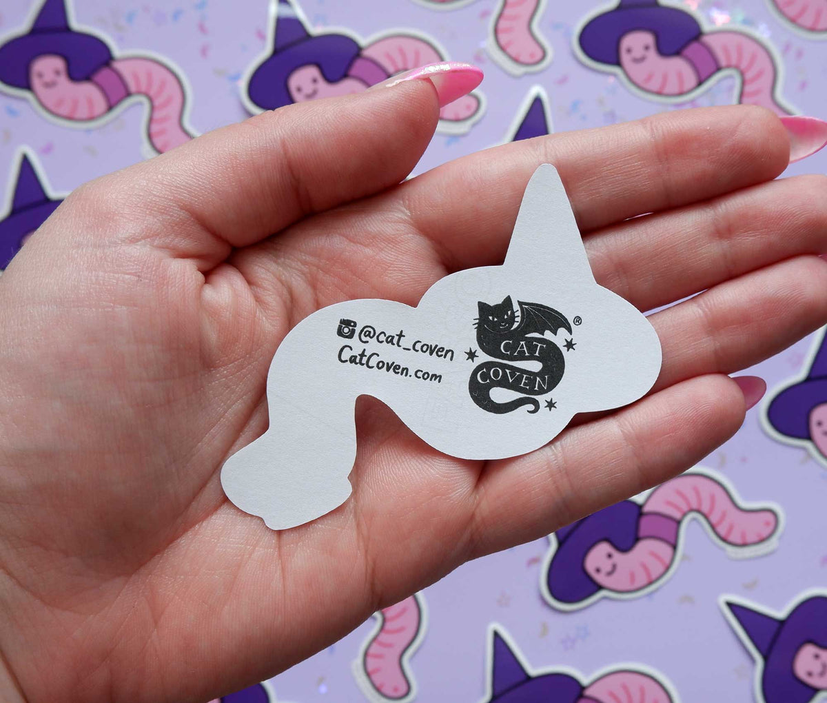 Witchy Worm - Sticker