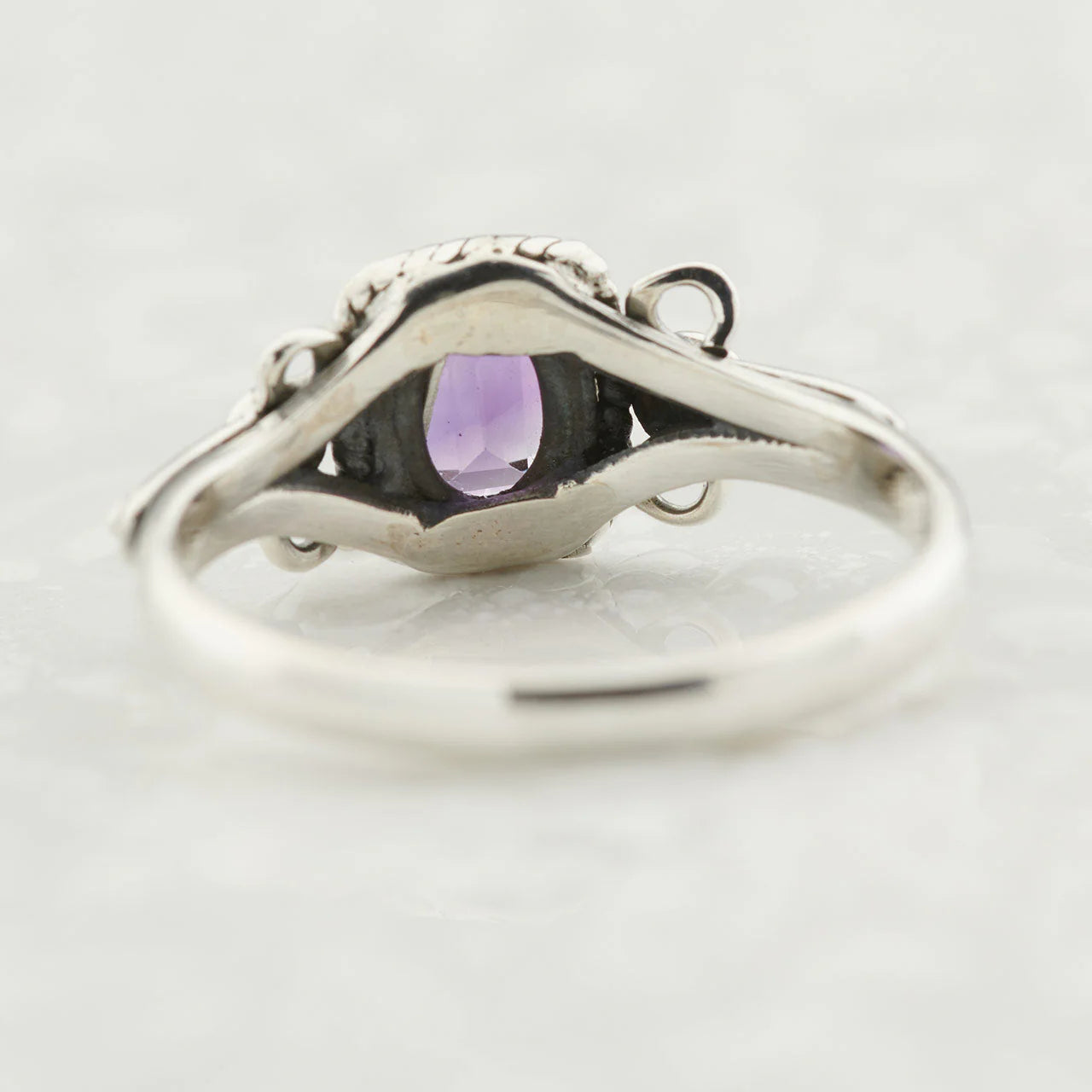 Amethyst Sterling Silver Orion Ring