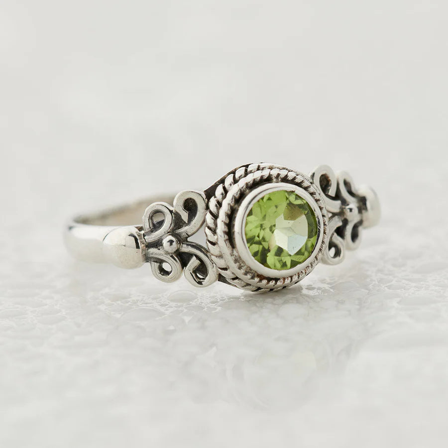 Peridot Sterling Silver Eden Ring