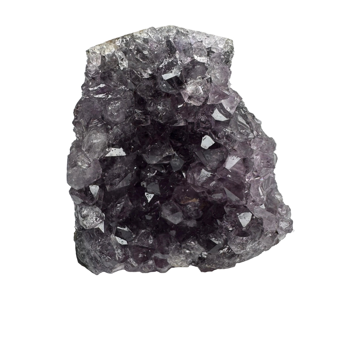 Amethyst Cluster Natural Gemstone Cut to Stand