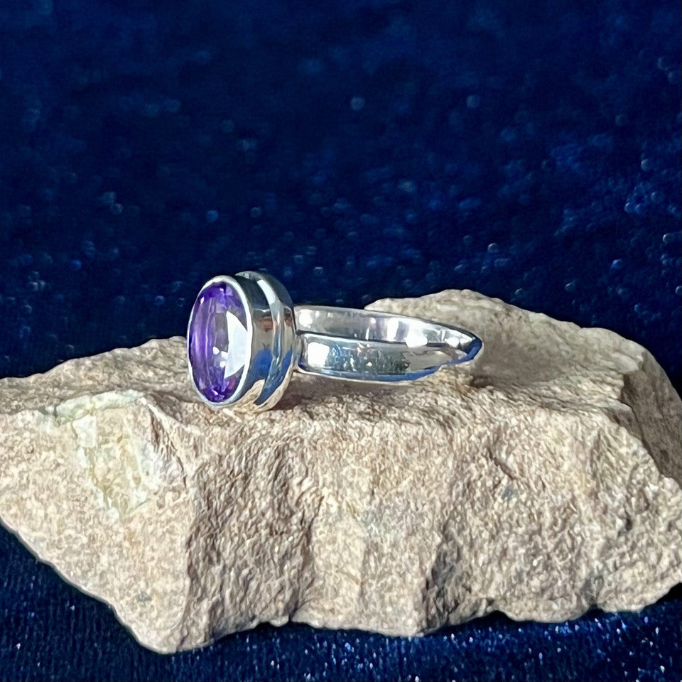 AMETHYST Sterling Silver Ring - Assorted Sizes