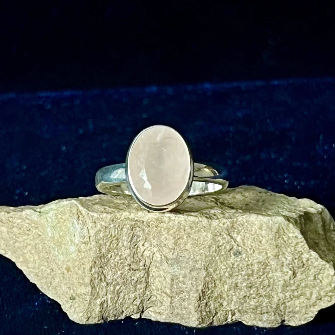 ROSE QUARTZ Sterling Silver Ring - Assorted Sizes