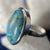 Blue Copper Turquoise Sterling Silver Ring