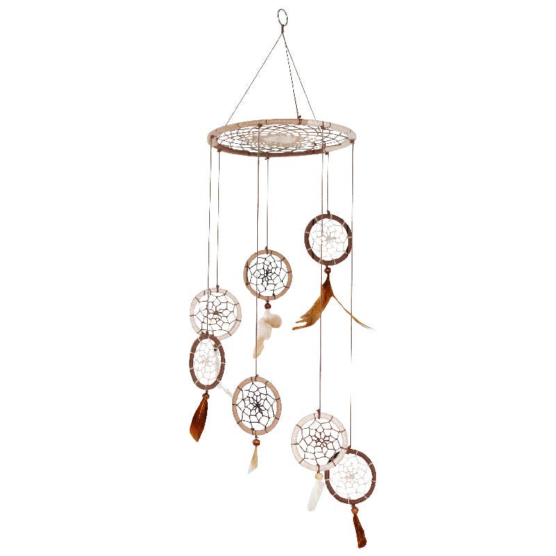 Natural Dreamcatcher 6.5" x 23.5" Boho Wall Decor