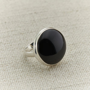 BLACK ONYX Sterling Silver Ring - Assorted Sizes