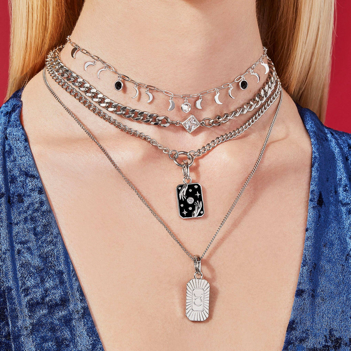 Moon Phase Necklace by Little Rooms