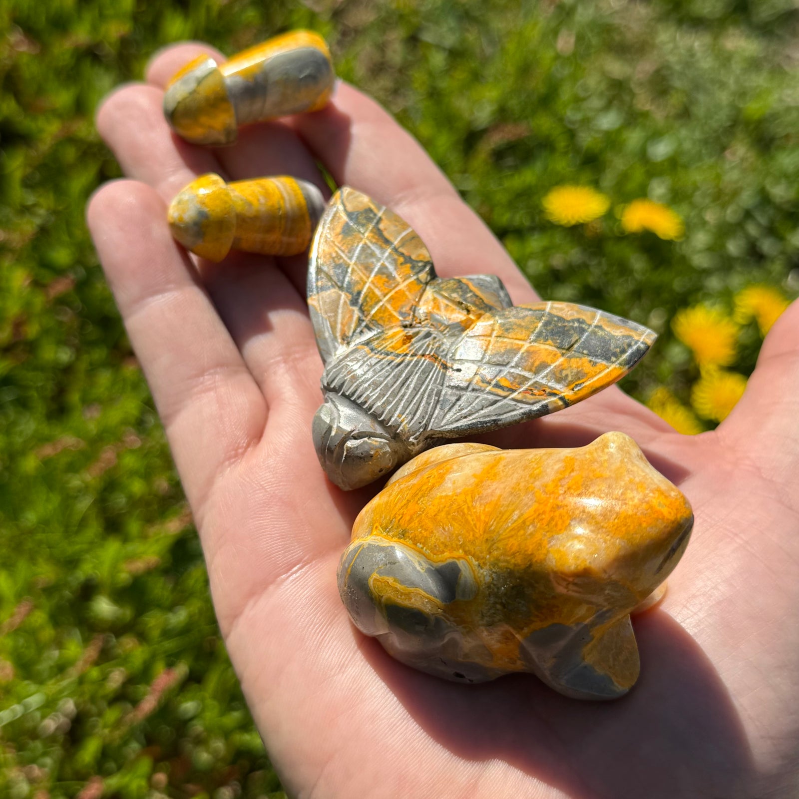 Bumblebee Jasper Polished Gemstone Figurine - Assorted Styles