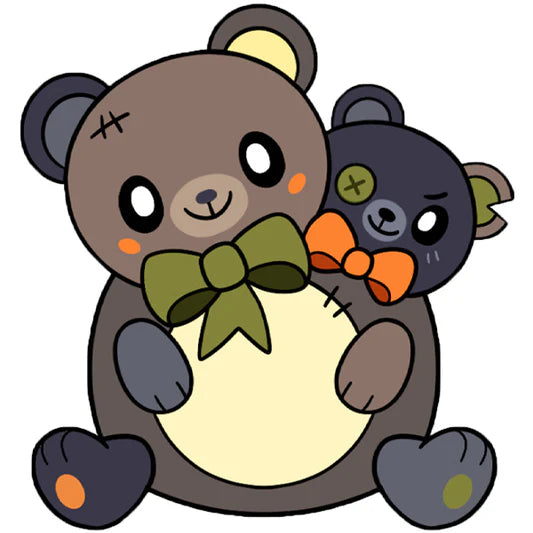 Mini Squishable Two-Headed Bear