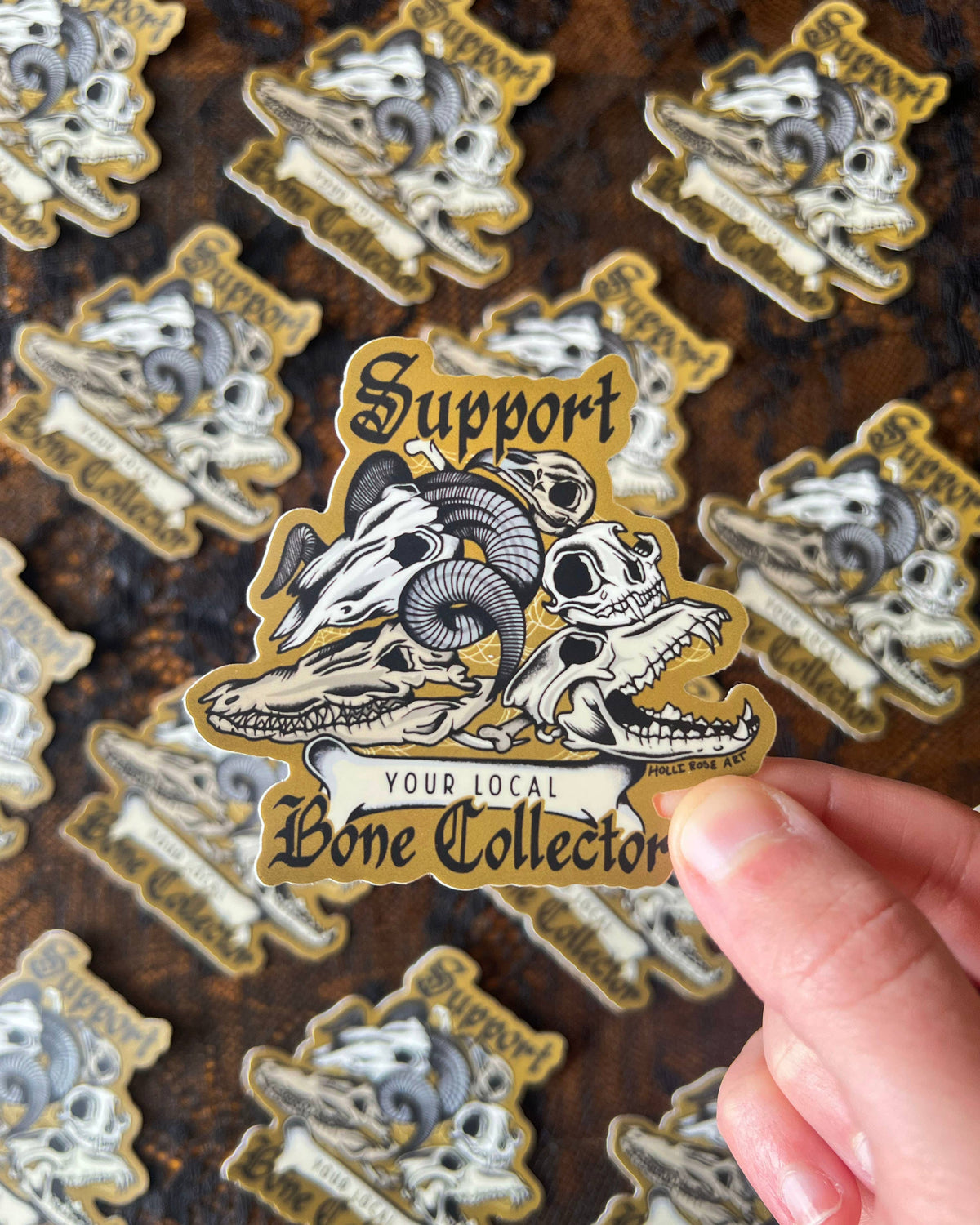 Support Your Local Bone Collector Sticker