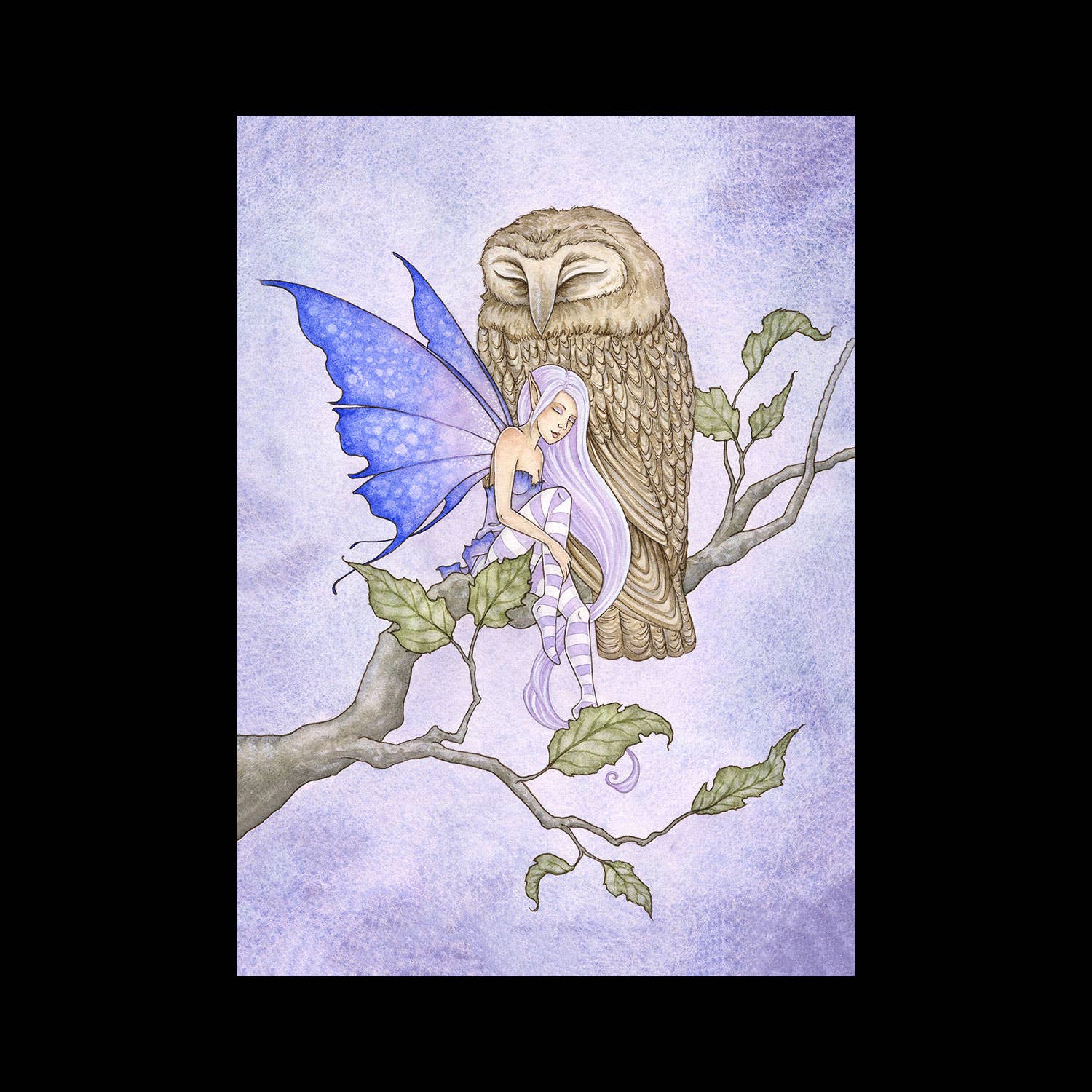 Snuggles by Amy Brown – Signed Fantasy Art Print