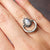 Moonstone Halo Sterling Silver Ring