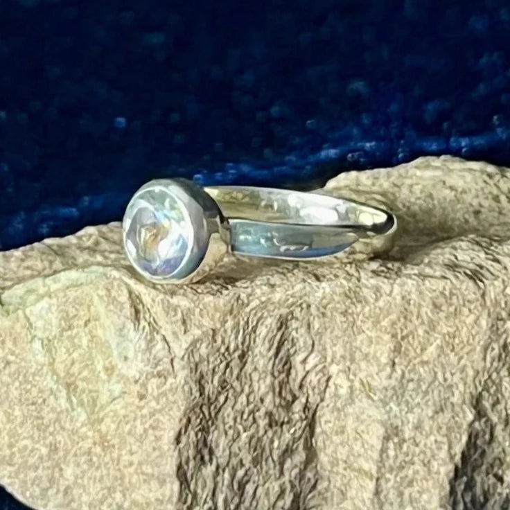 Mercury Mystic Topaz Ring Sterling Silver