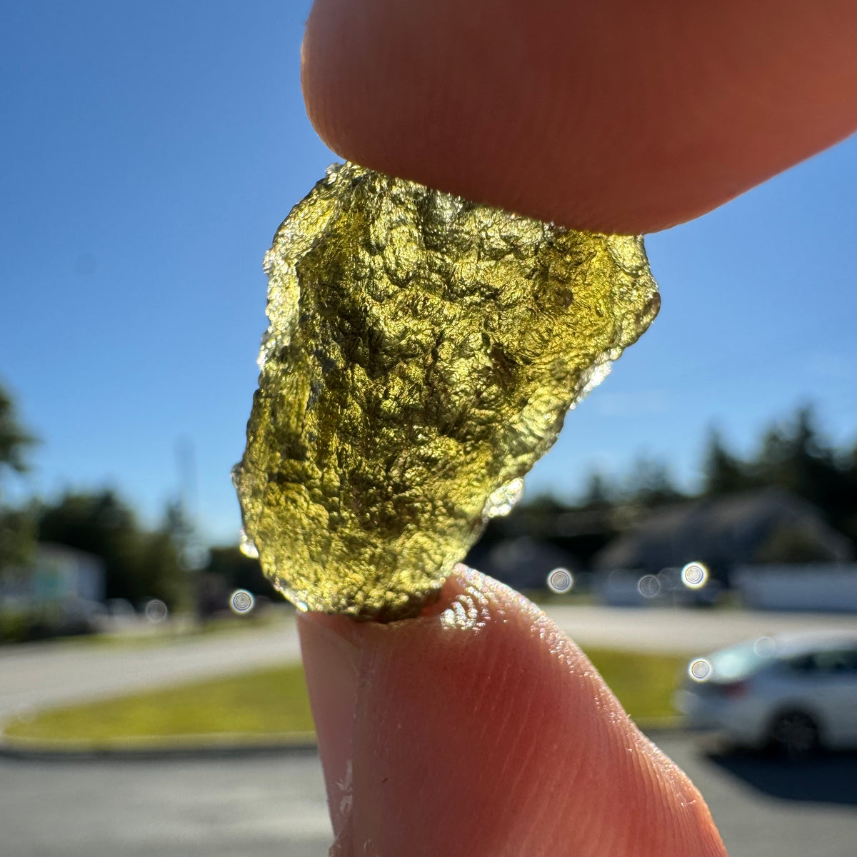 Rare Moldavite Natural Gemstone Specimen - 3.4g