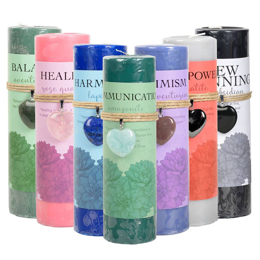 Heart Pendant Candle 6"