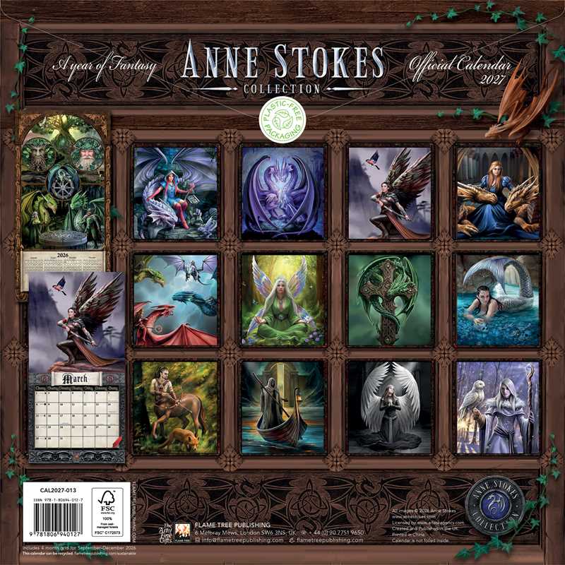 Anne Stokes Wall Calendar 2027 (Art Calendar) by