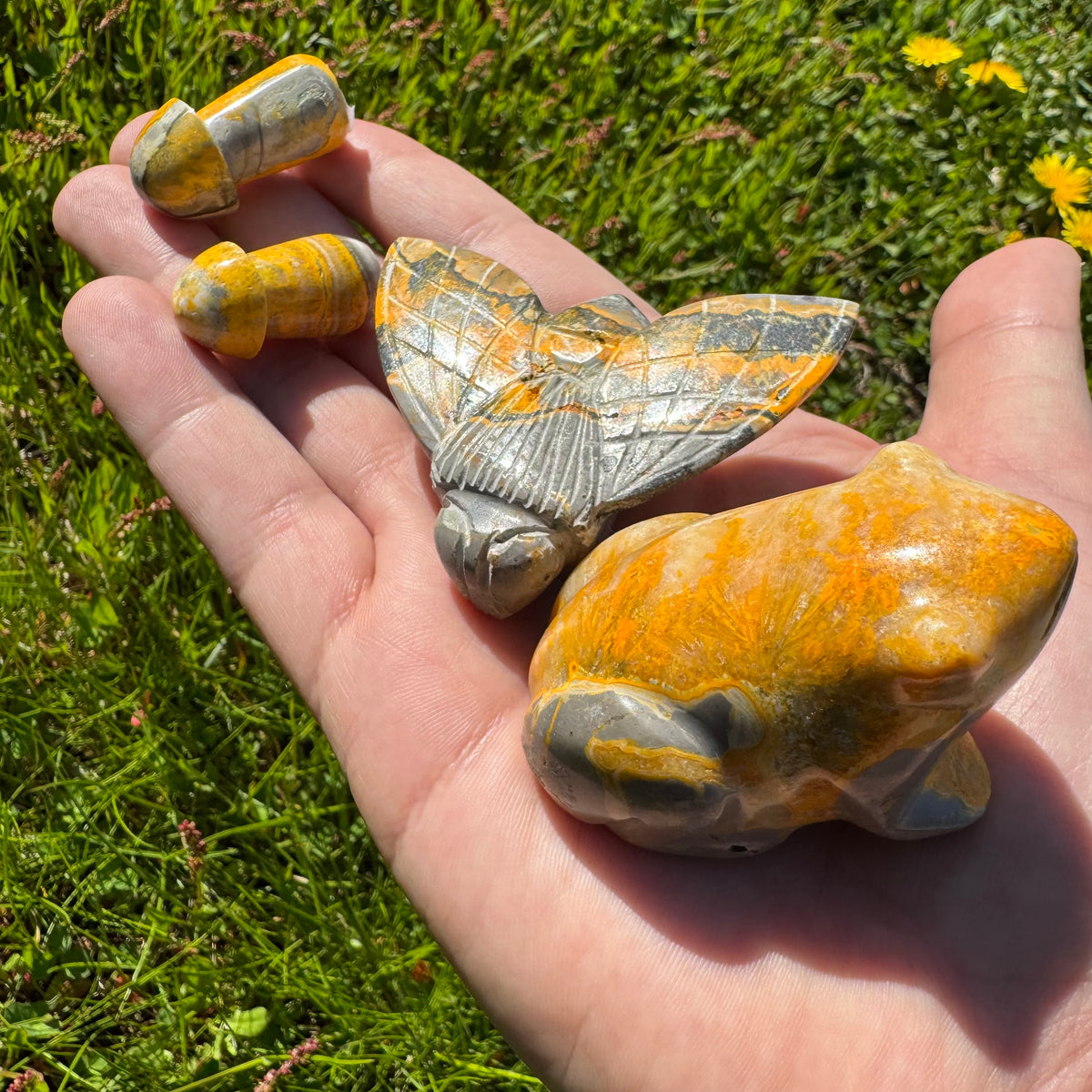 Bumblebee Jasper Polished Gemstone Figurine - Assorted Styles