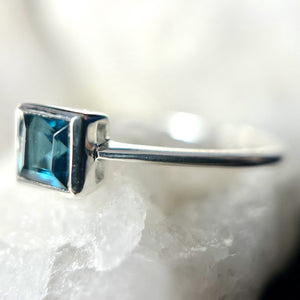 London Blue Topaz Sterling Silver Ring - Assorted Sizes