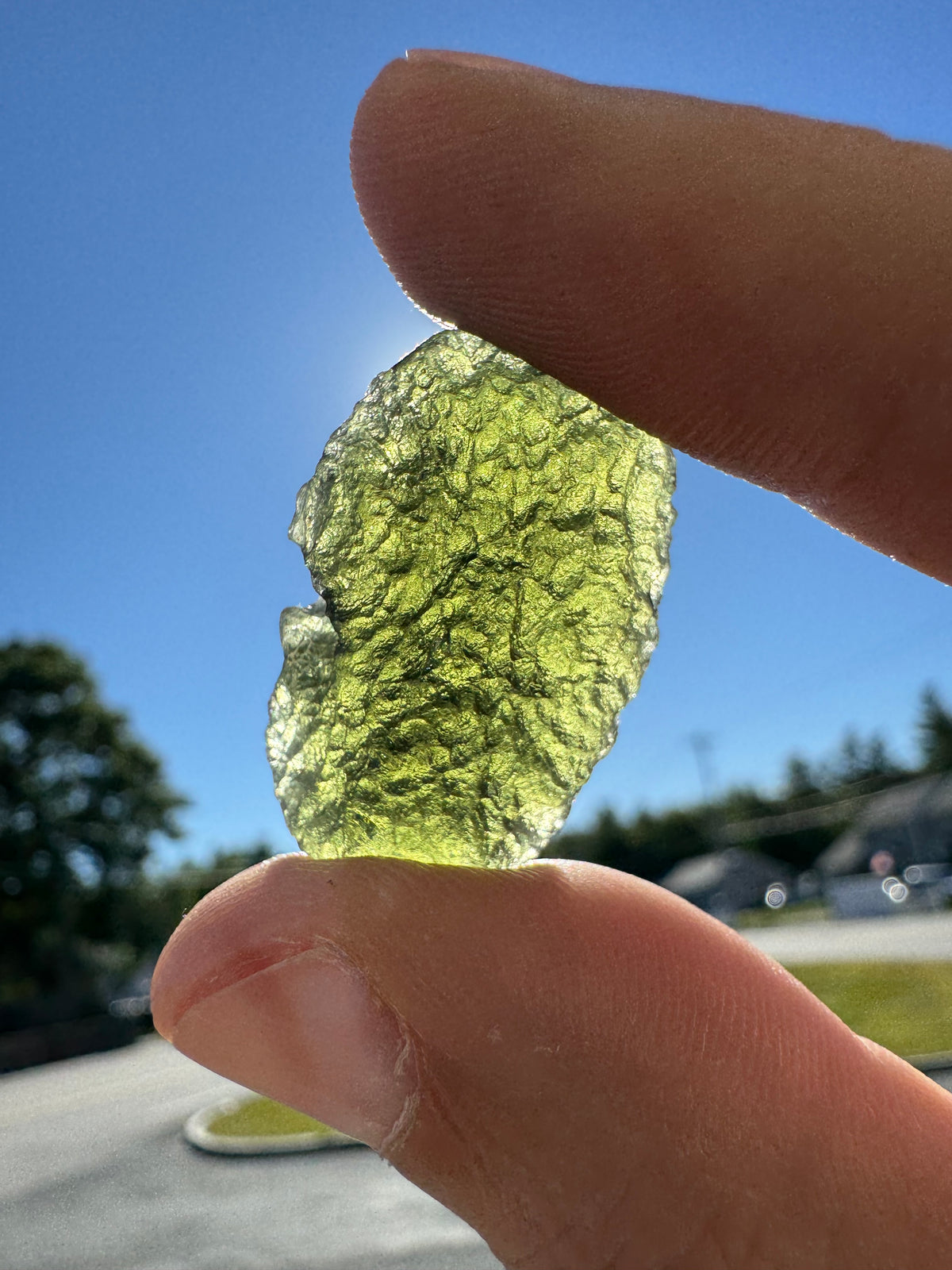 Rare Moldavite Natural Gemstone Specimen - 8g