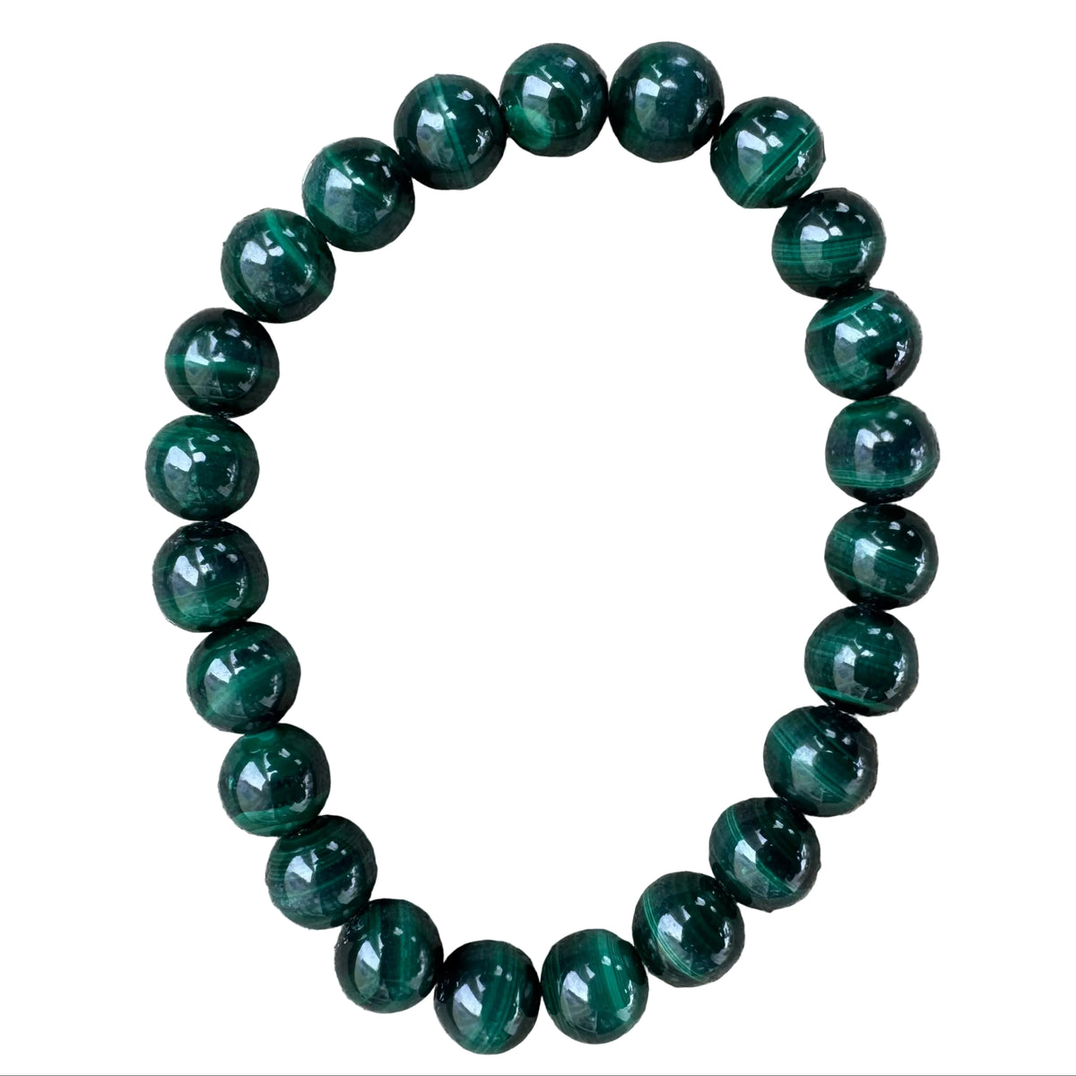 Real Congo Malachite Stretch Bracelet