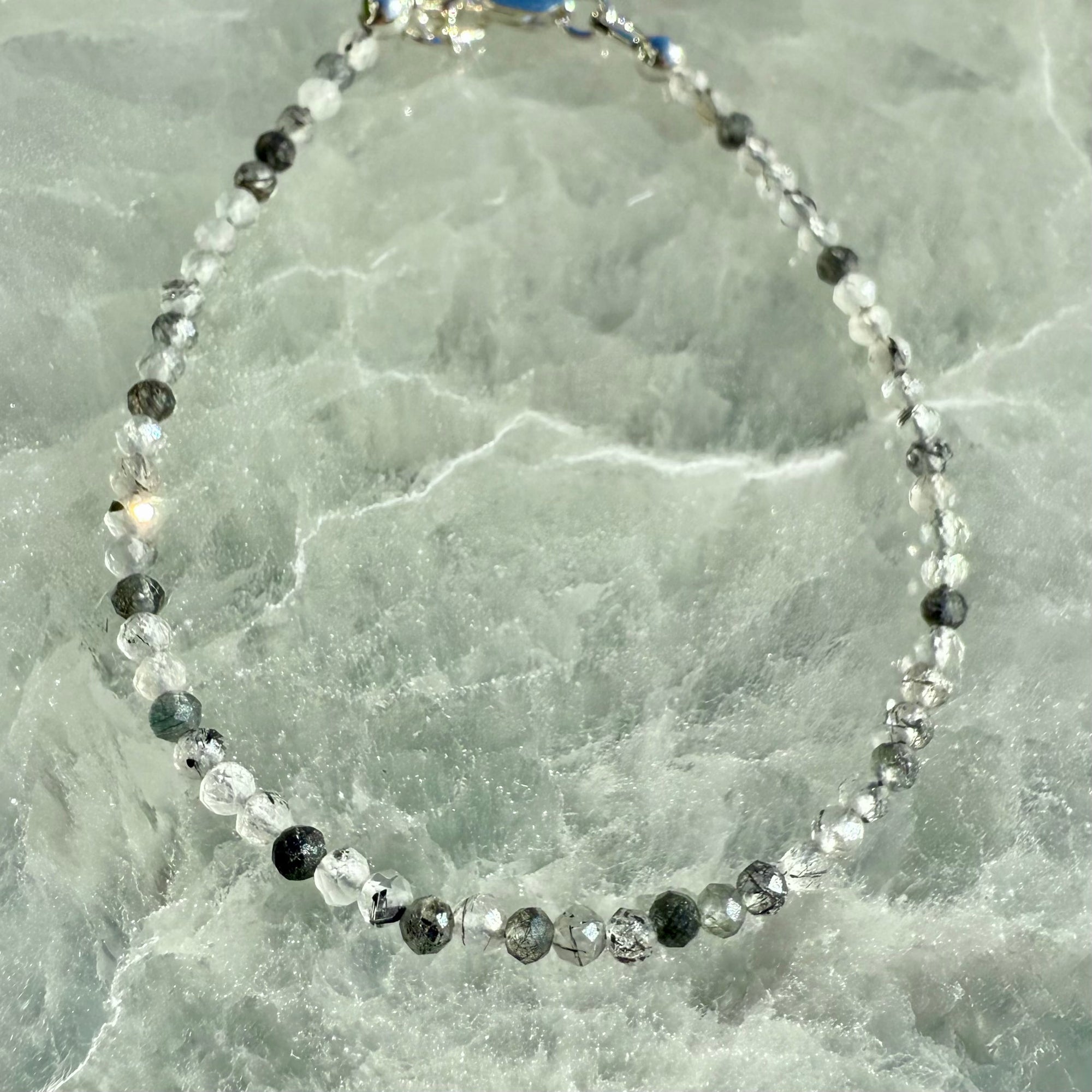 Dainty Faceted Gemstone Bracelet