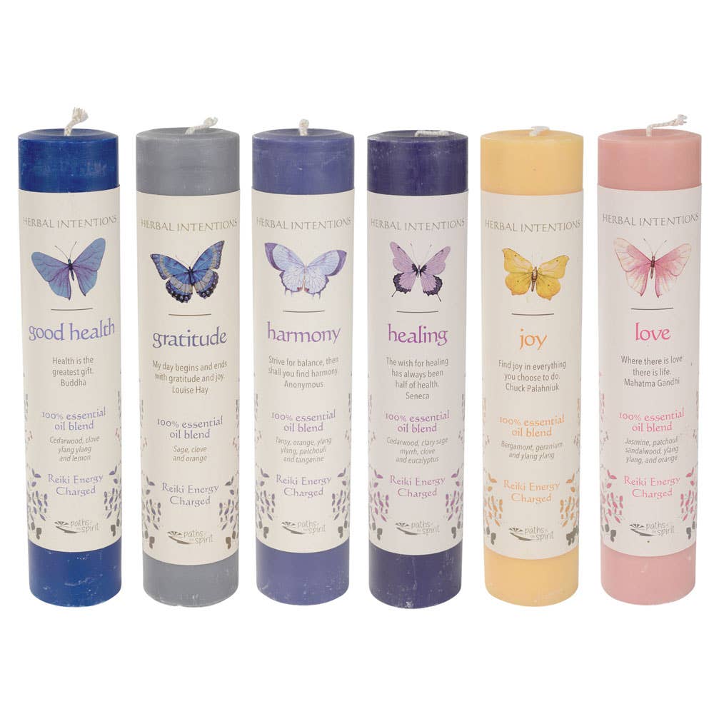 Herbal Intention Candle 7" Choose your Style