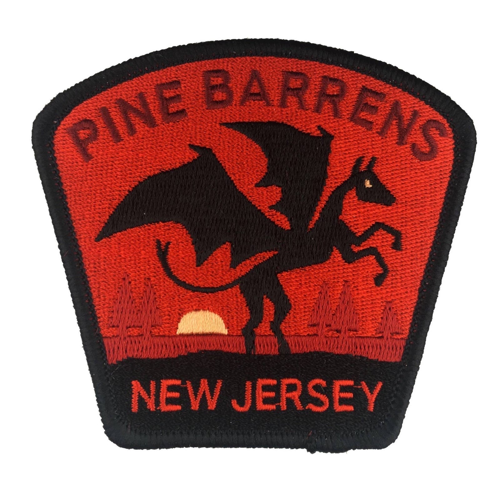 Pine Barrens New Jersey Travel Patch (Jersey Devil)