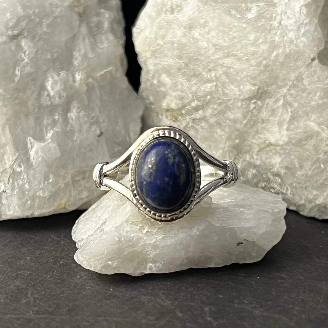 Delightful Lapis Lazuli Sterling Silver Ring