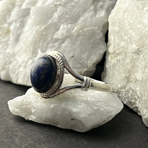 Delightful Lapis Lazuli Sterling Silver Ring