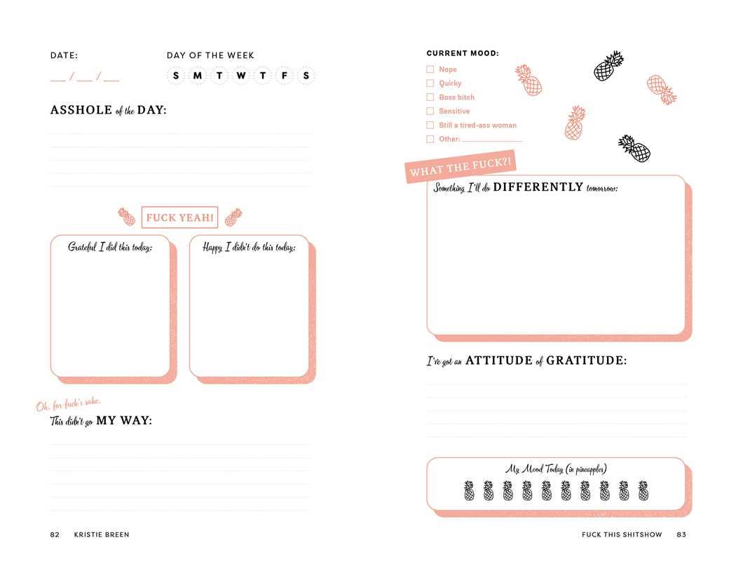 F*ck This Sh*tshow Gratitude Journal by Kristie Breen