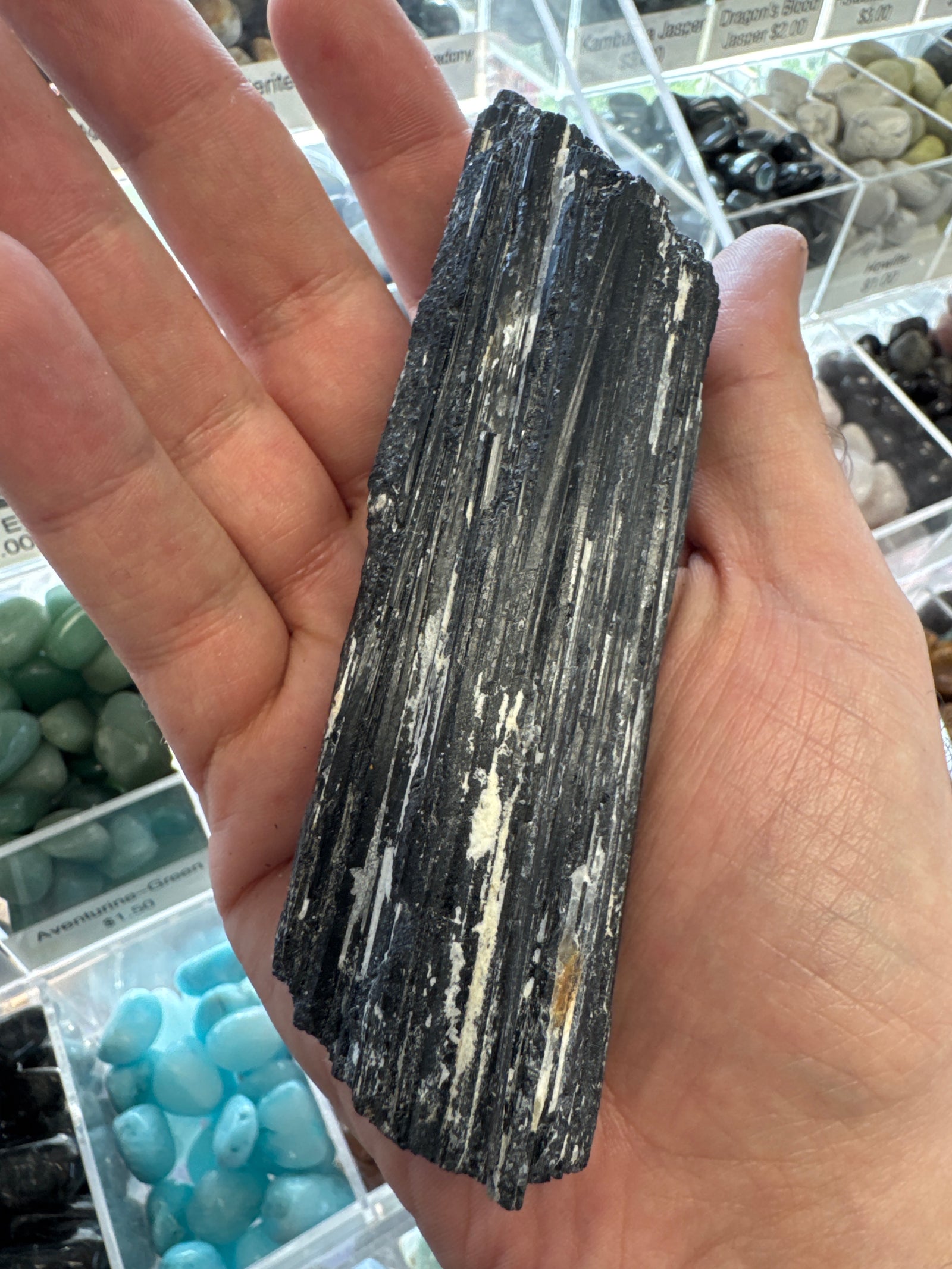 Premium Black Tourmaline Natural Gemstone