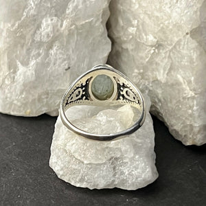 Classy Aquamarine Sterling Silver Ring
