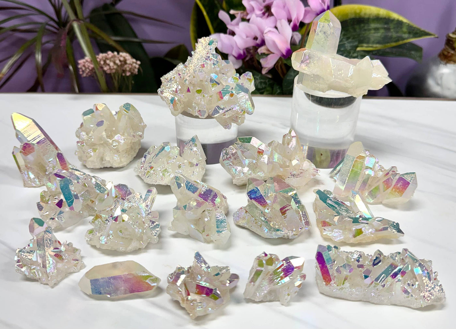 Angel Aura Quartz Cluster Crystal