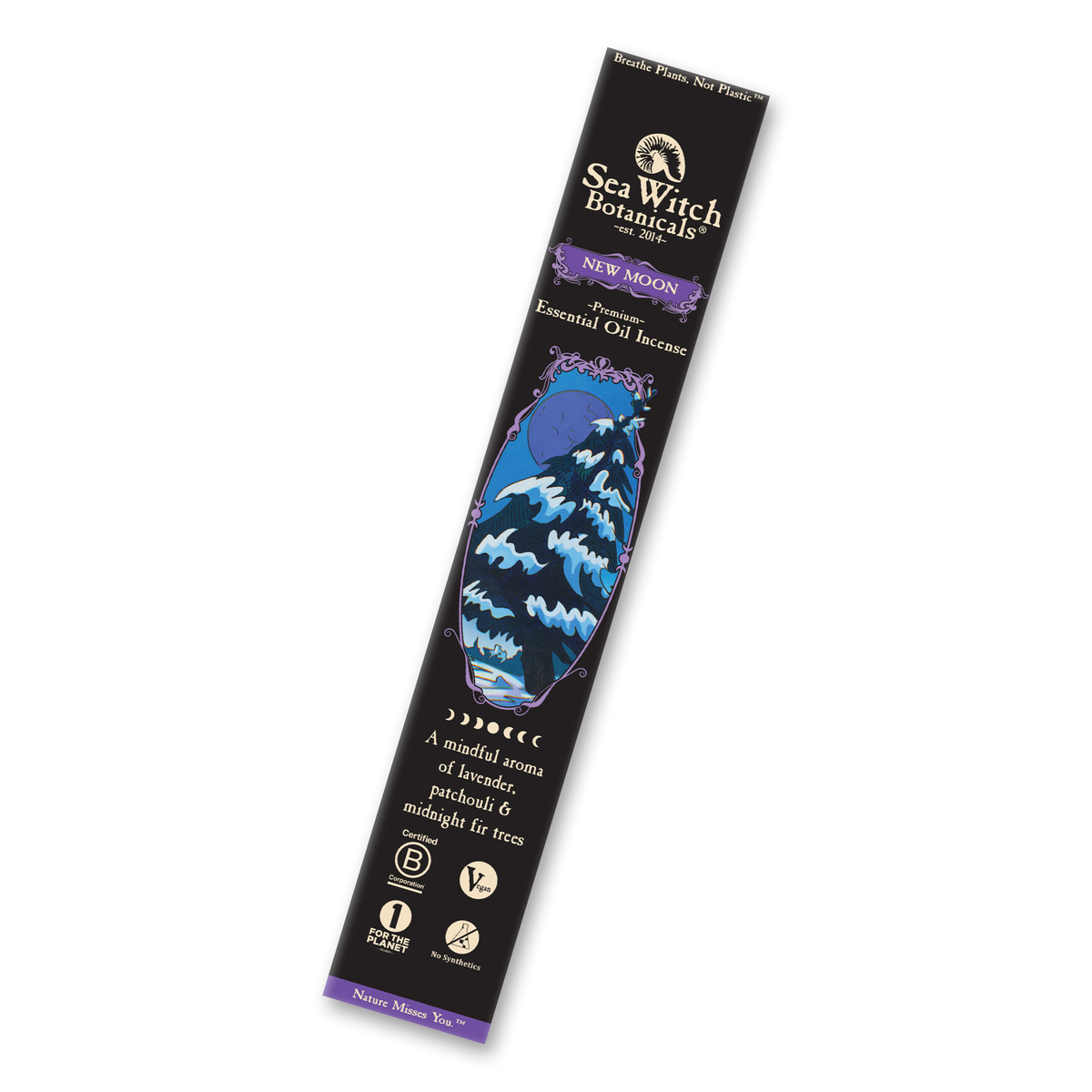 New Moon Premium Incense: with Lavender, Patchouli &amp; Fir Needle