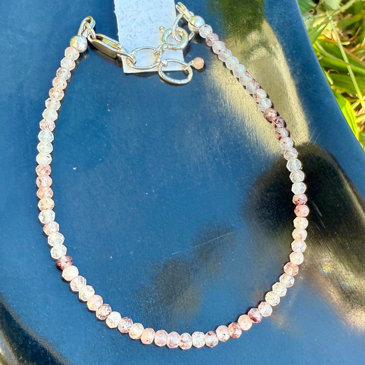 Dainty Faceted Gemstone Bracelet