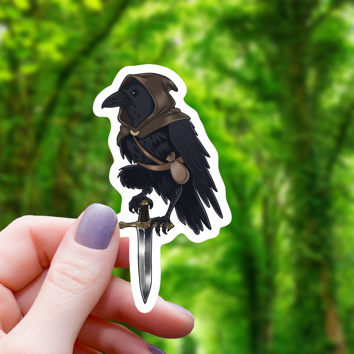 Raven Rogue On Dagerr Sticker - 3&quot;