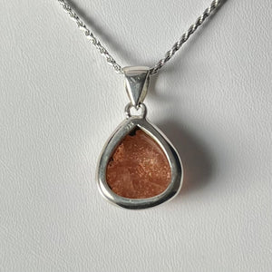 Sunstone Pendant In Sterling Silver