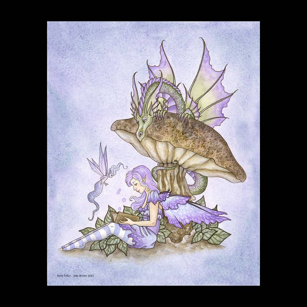 Storyteller by Amy Brown – 8x10 Signed Fantasy Art Print