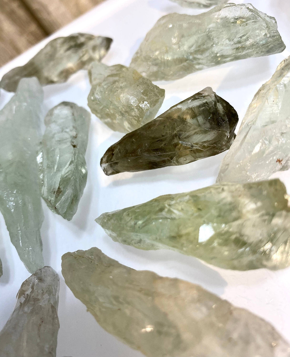 Prasiolite Green Amethyst Natural Crystal Gemstone for Healing
