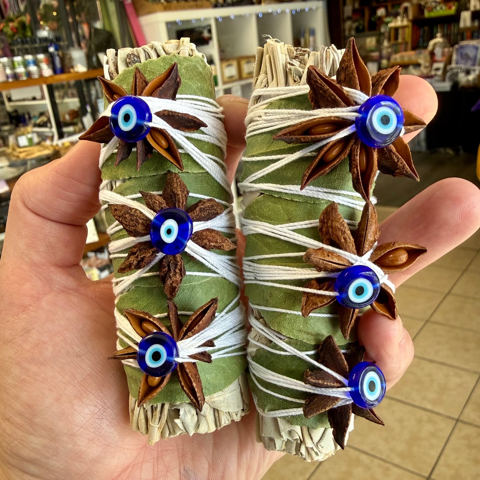 Handcrafted Floral Smudge Stick | Sage & Botanicals for Cleansing