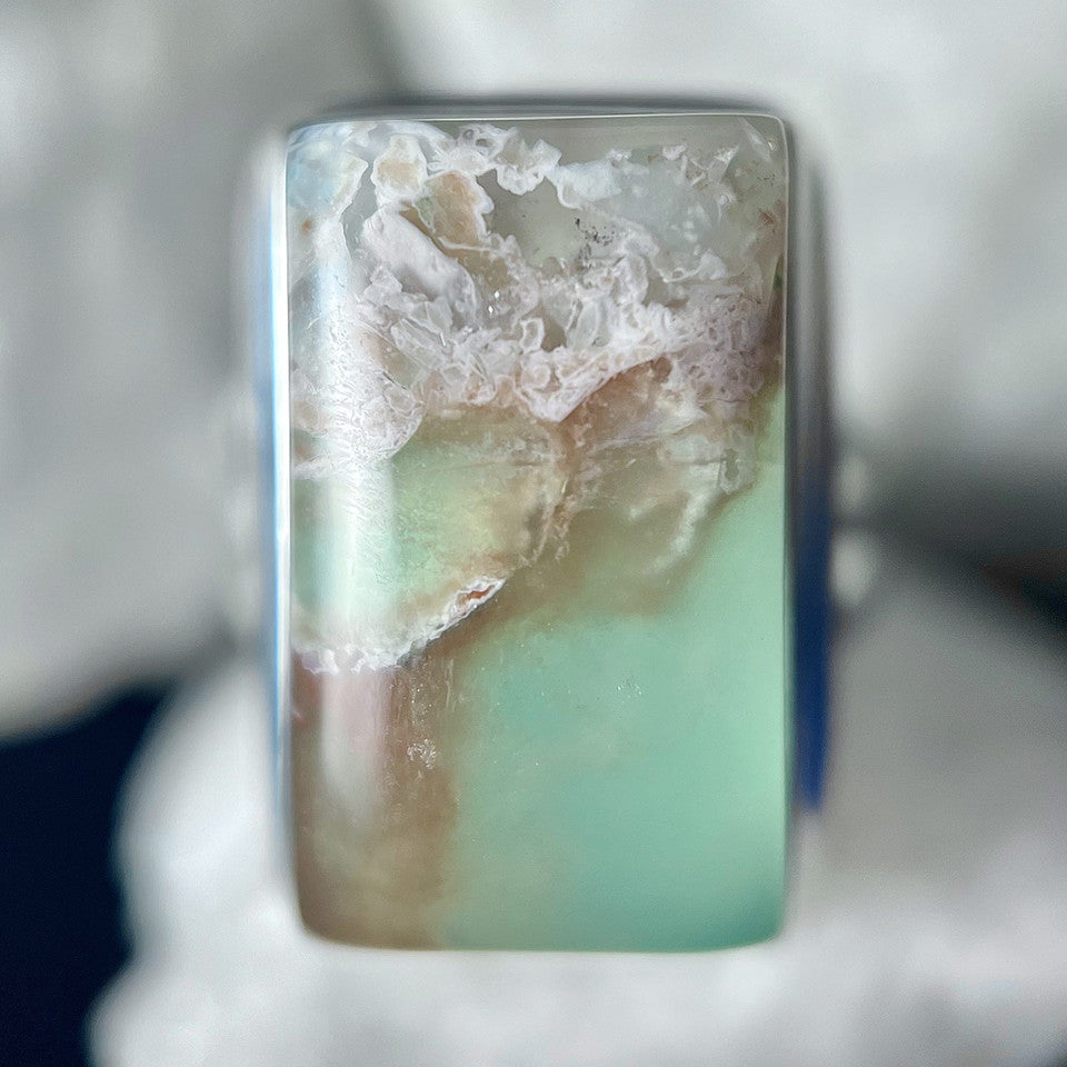 Aquaprase Sterling Silver Ring - Assorted Sizes