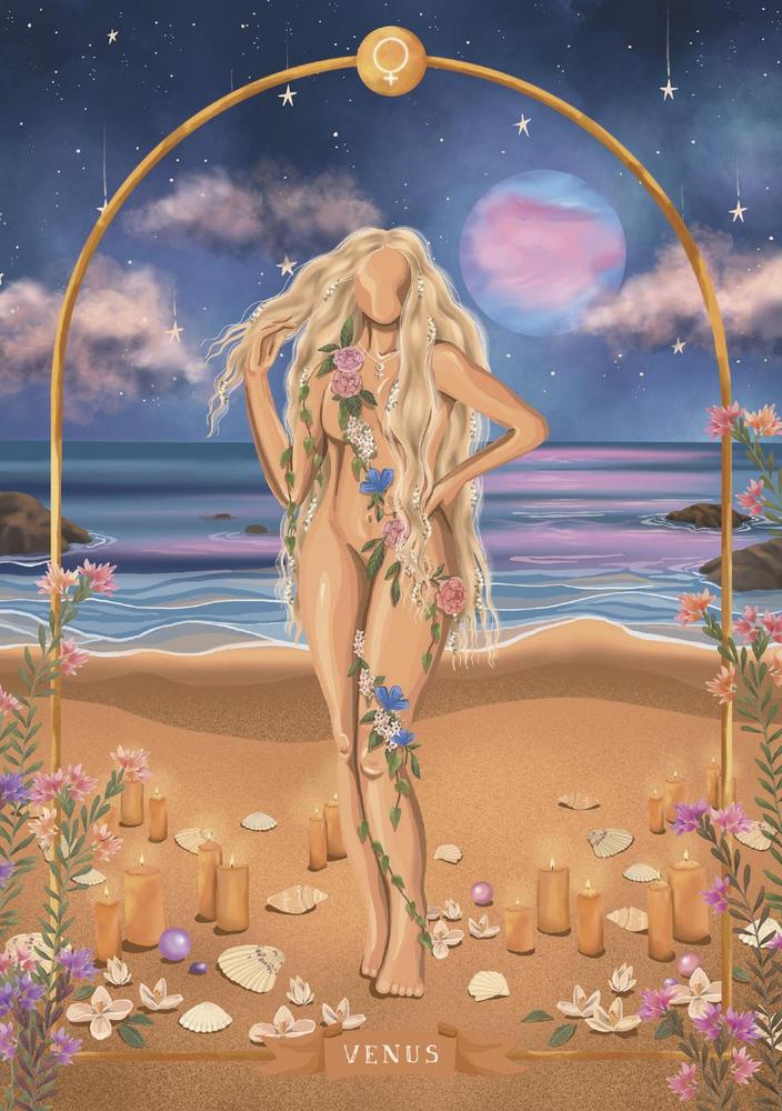 Goddess Astrology Oracle Cards Deck